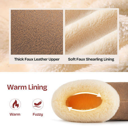 EverFoams Women's Microsuede Winter Slippers House Shoes Tan, 7-8 US 🍁 All In One Marketplace Canada