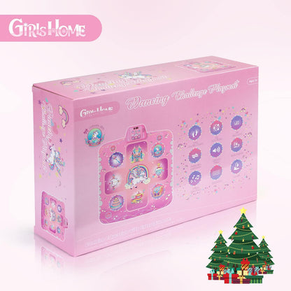 GirlsHome Dance Mat - Unicorn Toys for Girls Electronic Dance Pad with 5 Game Modes, Built-in Music, Touch Sensitive Light Up LED Kids Musical Mat, Christmas & Birthday Gift for Toddler Girls 3-12 🍁 All In One Marketplace Canada