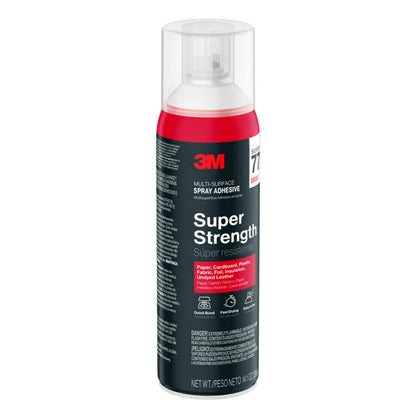 3M Super 77 Multi-Surface Spray Adhesive, 14.1 oz., Low VOC, Quick Bond, Fast Drying, Clear Finish for Foil, Foam, Paper, Metal, Plastic, Fabric, and Cardboard (77-NAT-EF) - Available at All In One Marketplace Canada