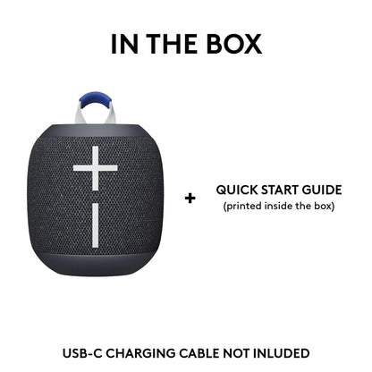 Ultimate Ears WONDERBOOM 4 Portable Waterproof Bluetooth Speaker with Big Bass and 360-Degree Sound, Dustproof Floating Speaker with 131ft (40m) Range - Black 🍁 All In One Marketplace Canada