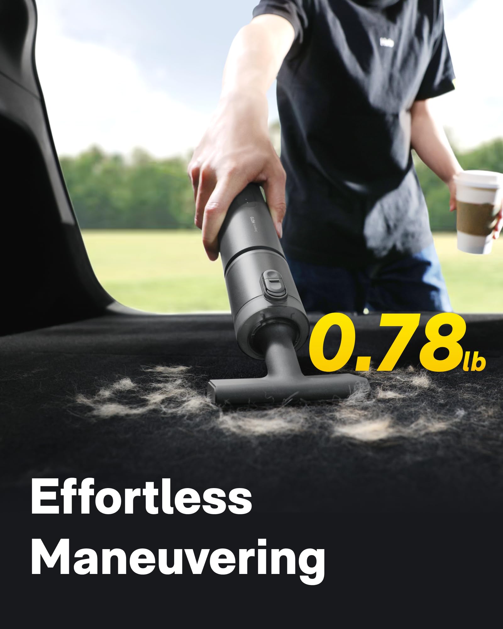 HOTO Handheld Car Vacuum Cleaner Cordless, 4-in-1 Portable Mini Vacuum with 20000Pa Strong Suction, Electric Compressed Air Duster Blower for Car, Desk, Computer, Keyboard, Home, Office Cleaning - Available at All In One Marketplace Canada