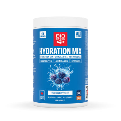 BioSteel Electrolyte Hydration Mix, Blue Raspberry, 45 Servings