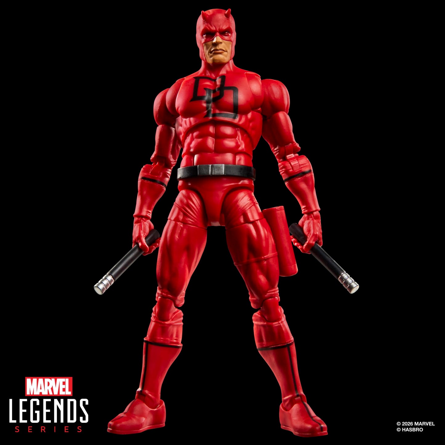 Marvel Legends Series Secret Wars Daredevil, Retro Marvel Comics Collectible 6 Inch Action Figure with Lenticular Shield Marvel