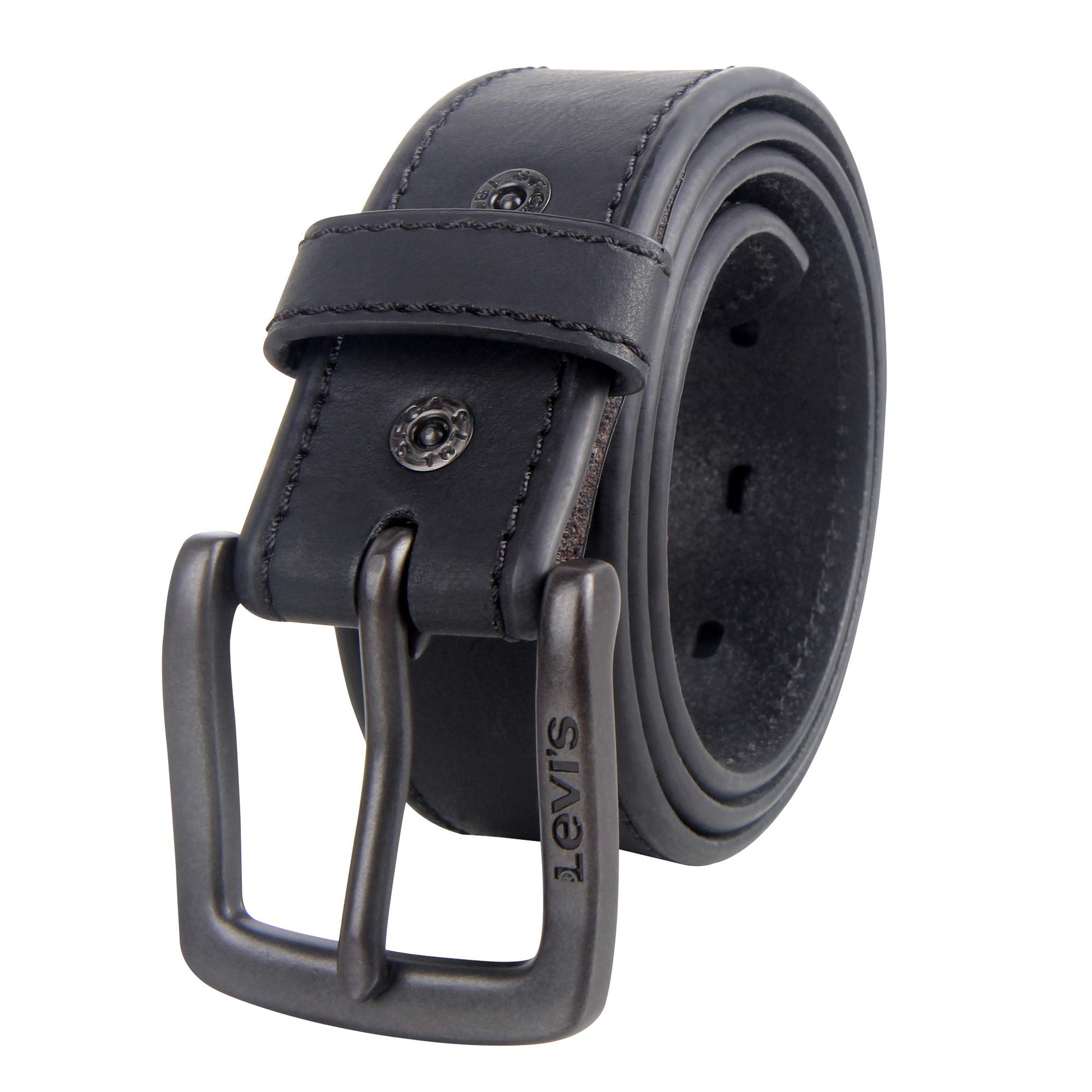 Levi's Casual Belt-Dress for Men Jeans with Thick Strap and Buckle, Matte black, Extra-Large (42-44) Levi's