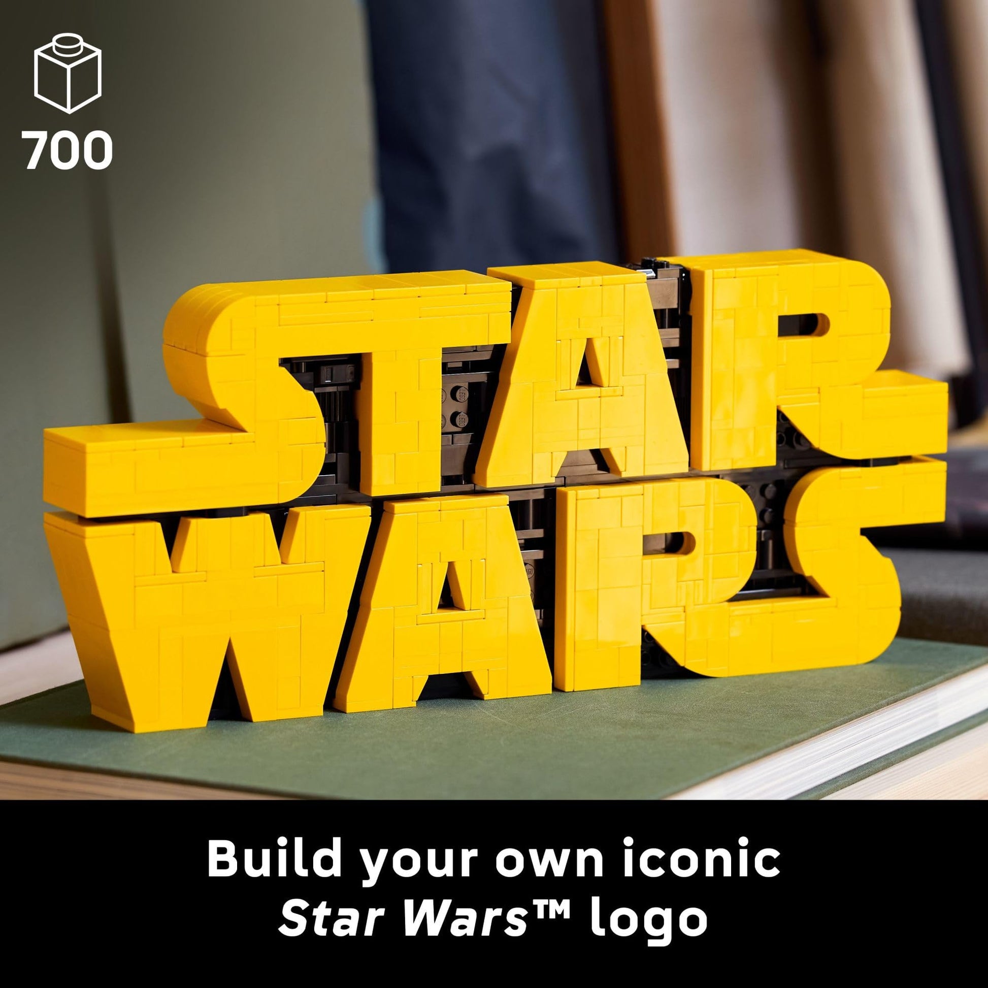 LEGO Star Wars Brick-Built Star Wars Logo - Building Blocks for Adults 18+ - Star Wars Gift Idea for Birthdays - Collectible DIY Model Kit - Home Decor Idea for Fans of The Movie Series - 75407 LEGO