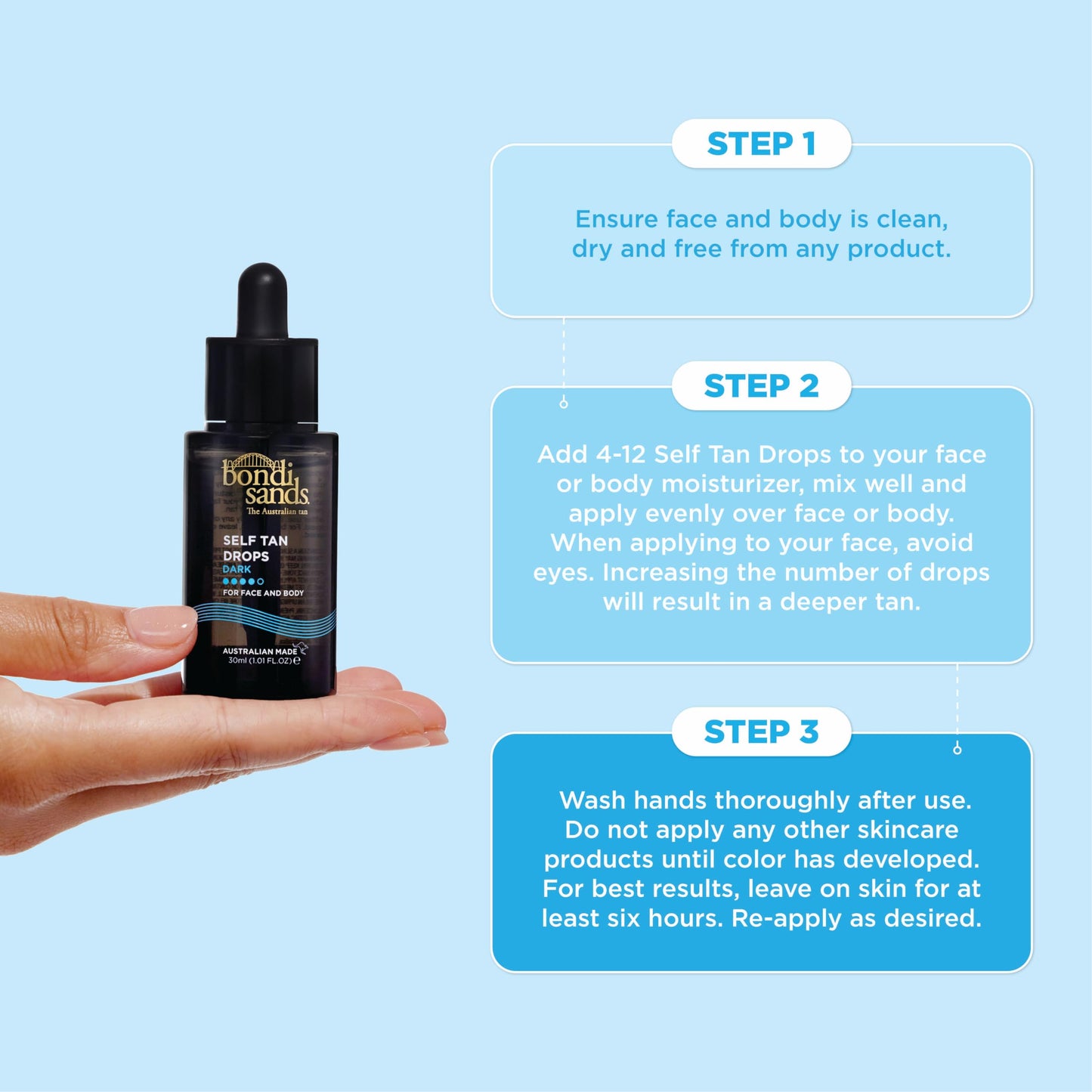 Bondi Sands Self Tan Drops - Dark 30ml (30mL) Bondi Sands