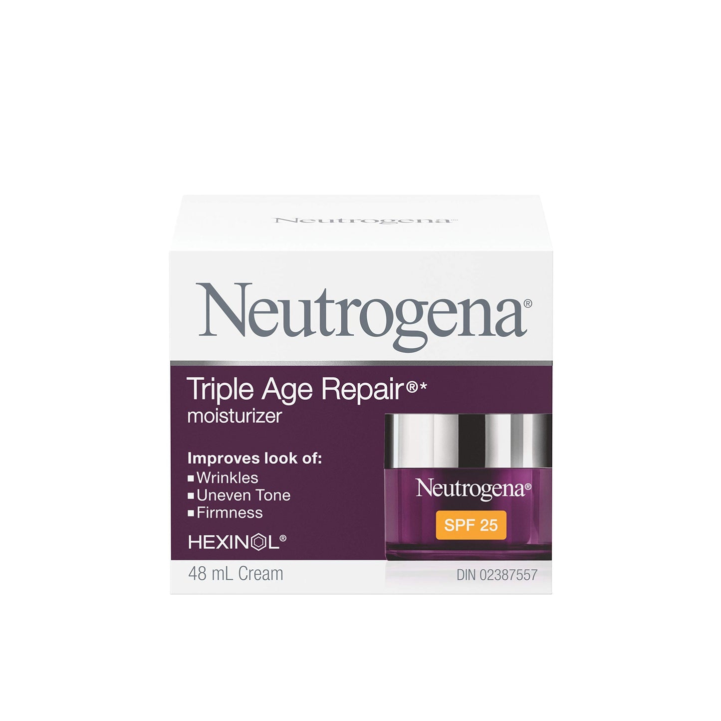 Neutrogena Anti Aging Face Cream SPF 25, Triple Age Repair for Wrinkles, Tone, and Firmness, 48 mL Neutrogena