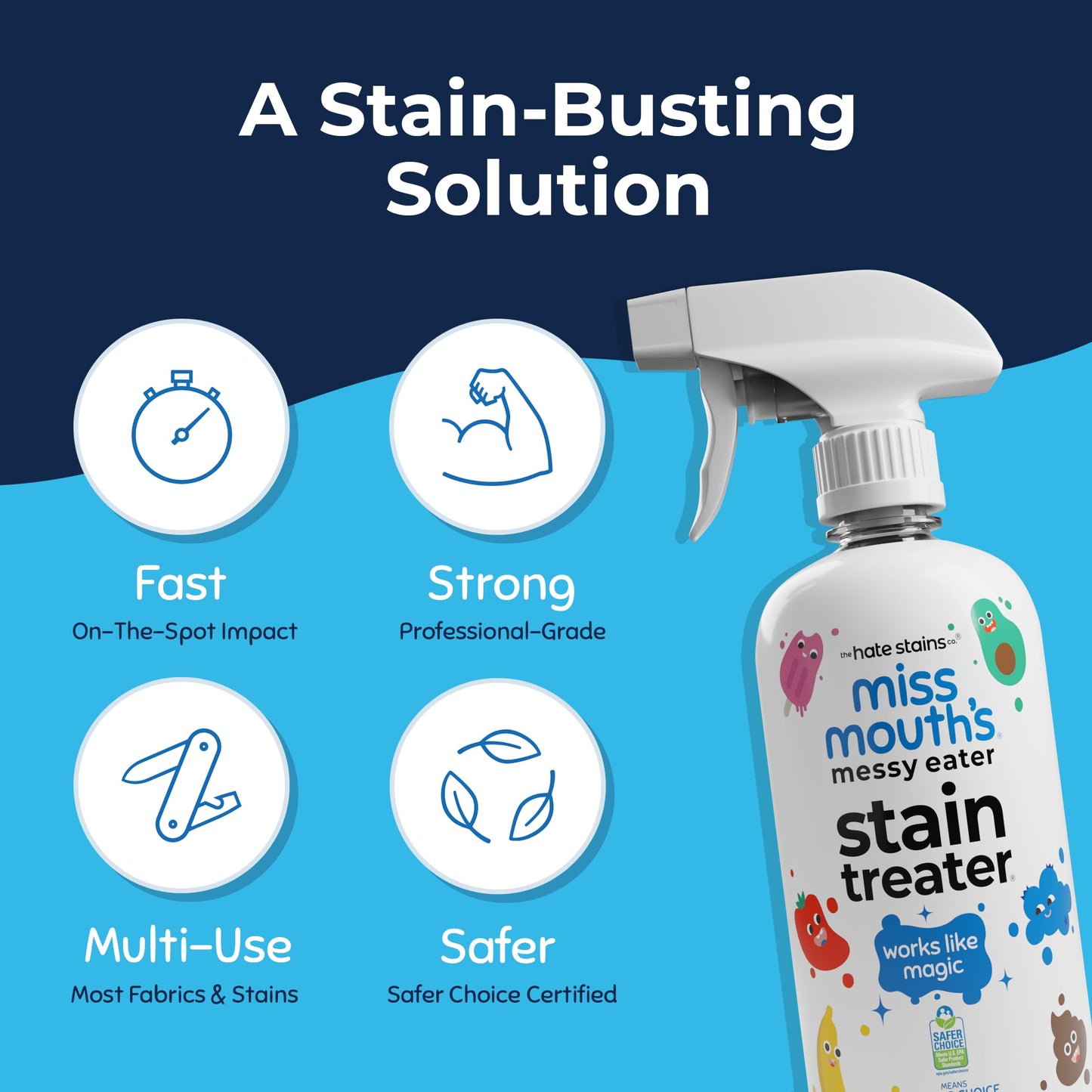 s Messy Eater Stain Treater Spray - 16o - Available at All In One Marketplace Canada