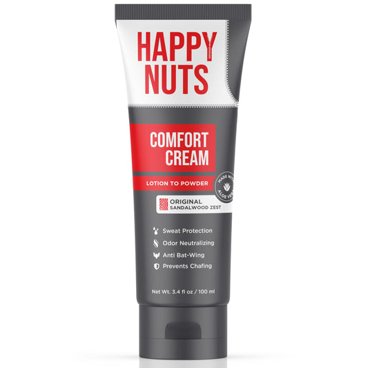 Happy Nuts Comfort Cream Deodorant For Men: Anti-Chafing Sweat Defense, Odor Control, Aluminum-Free Mens Deodorant & Hygiene Products for Men's Private Parts - Available at All In One Marketplace Canada