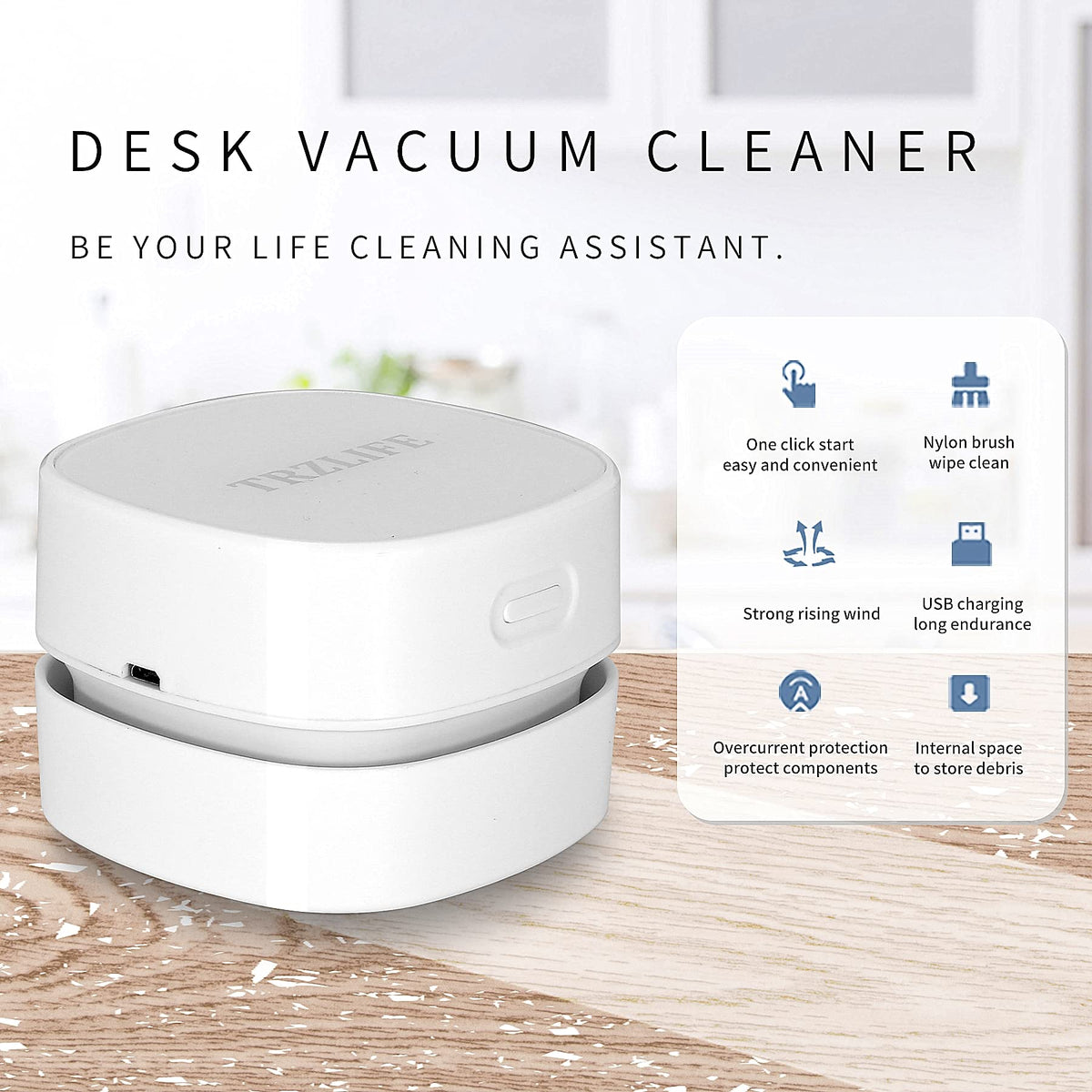 TRZLIFE Desk Vacuum Cleaner, Office & Home Desktop Cleaner, Ideal Gift 🍁 All In One Marketplace Canada