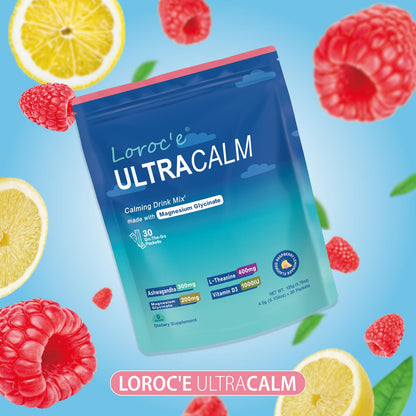 UltraCalm Super Drink Packets, Raspberry Lemon Flavor, Sugar-Free (30 Servings)
