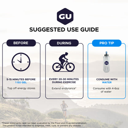 GU ENERGY Original Sports Nutrition Energy Gel, Tri Berry, 24-Count 🍁 All In One Marketplace Canada