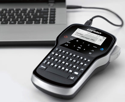 DYMO LabelManager 280 Rechargeable Portable Label Maker, Label Printer for Home & Office Organization - Easy-to-Use, One-Touch Smart Keys, QWERTY Keyboard, PC and Mac Connectivity DYMO