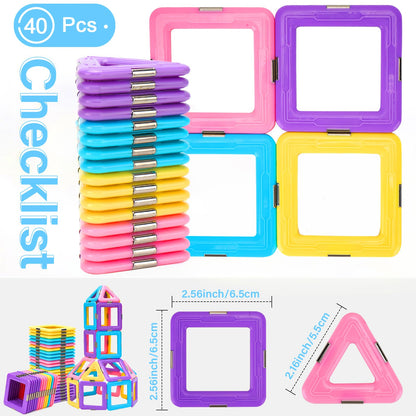 Upgraded Magnetic Tiles Toys for 3 4 5 6 7 8+ Year Old Toddlers Boys Girls 🍁 All In One Marketplace Canada