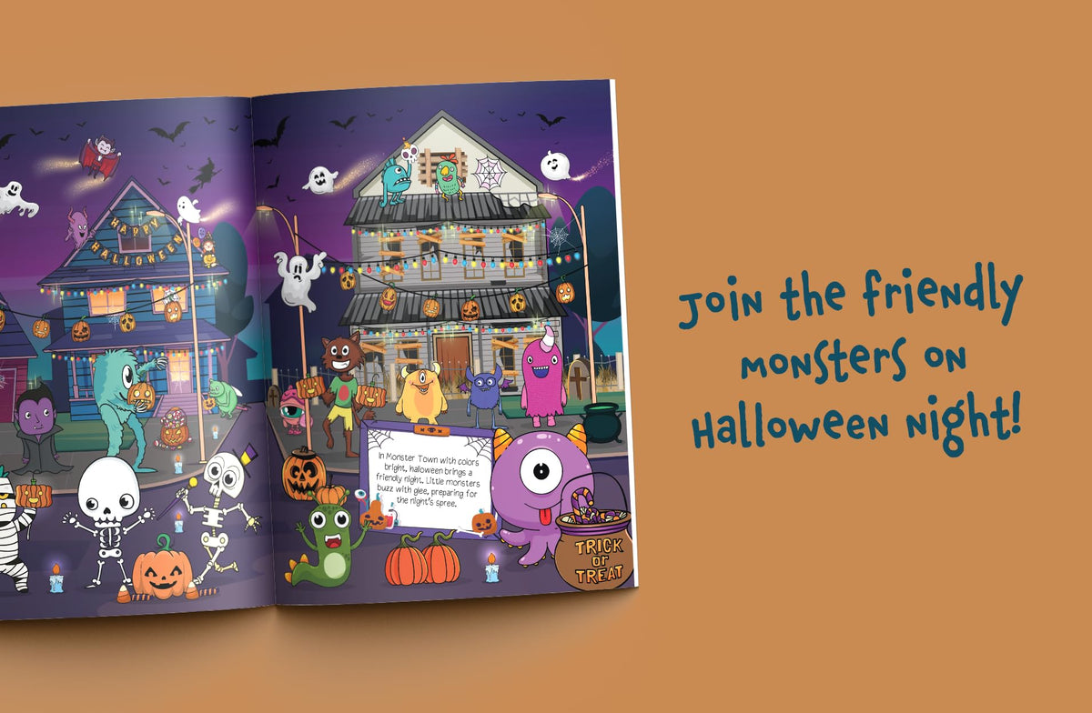 I Spy Halloween: Search and Find Friendly Monsters on Halloween Night! A Cute Halloween Gift for Toddlers
