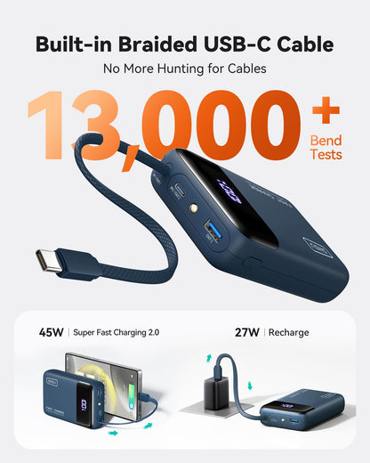INIU 20000mAh Power Bank, Smaller 45W Fast Charging Travel Portable Charger