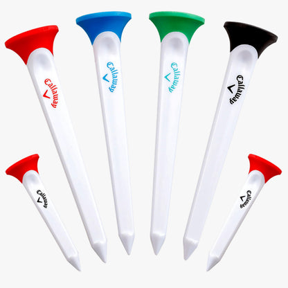 Callaway Par Tee Plastic Golf Tees, 6 Pack, Assorted Callaway