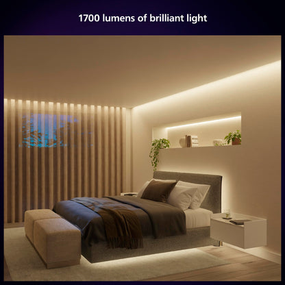 Philips Hue Indoor 3M (10FT) Smart LED Solo lightstrip Base Kit - 1 Pack - Control with Hue App - Works with Alexa, Google Assistant and Apple HomeKit Philips Hue