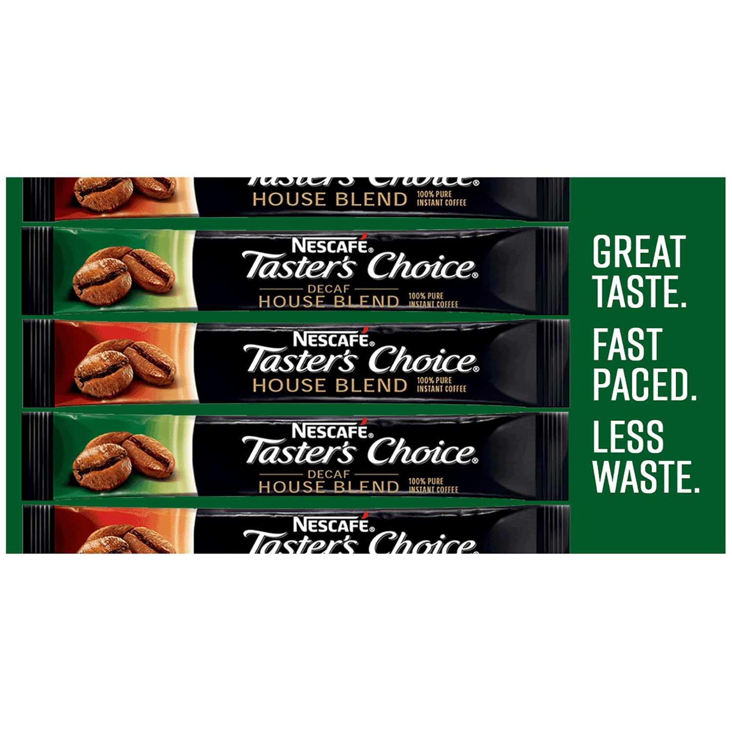 Nescafé Taster's Choice Decaf Instant Coffee Singles, Light Roast, 1.7g (80 Packets)