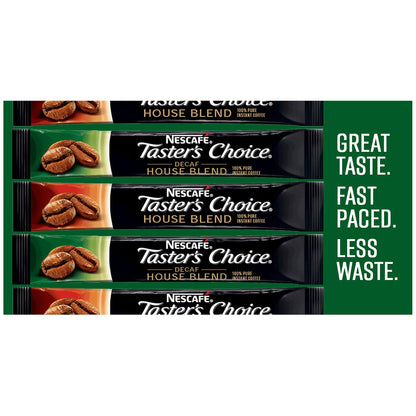 Nescafé Taster's Choice Decaf Instant Coffee Singles, Light Roast, 1.7g (80 Packets)