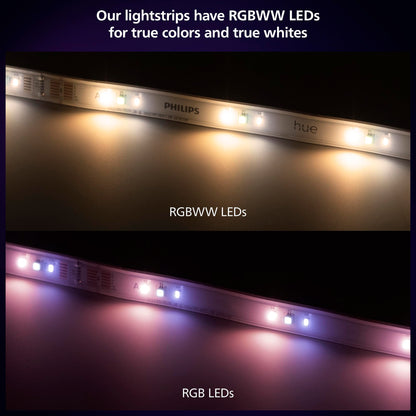 Philips Hue Indoor 3M (10FT) Smart LED Solo lightstrip Base Kit - 1 Pack - Control with Hue App - Works with Alexa, Google Assistant and Apple HomeKit Philips Hue