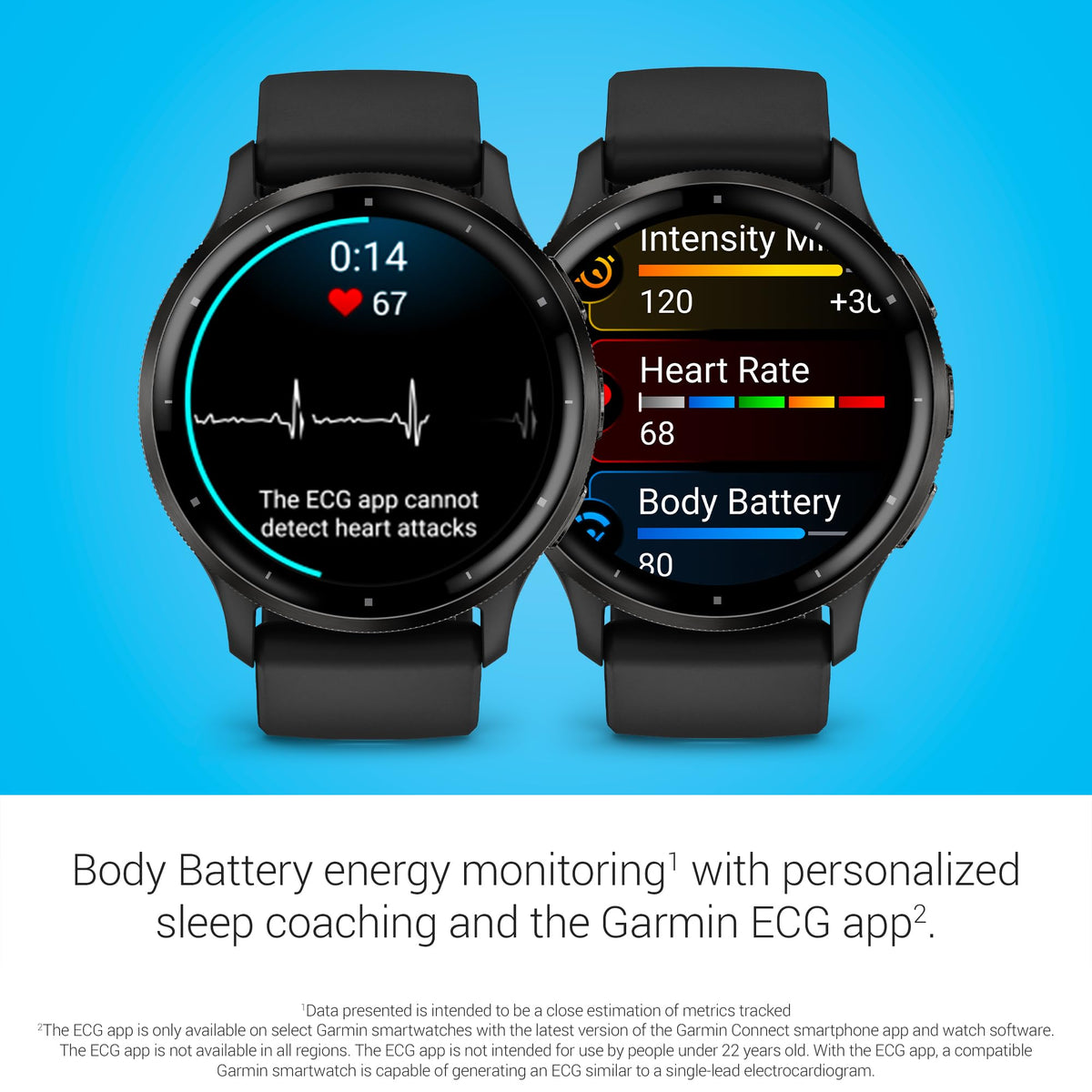 Garmin Venu 3, GPS Smartwatch, AMOLED Display, Advanced Health and Fitness Features, Up to 14 Days of Battery, Black