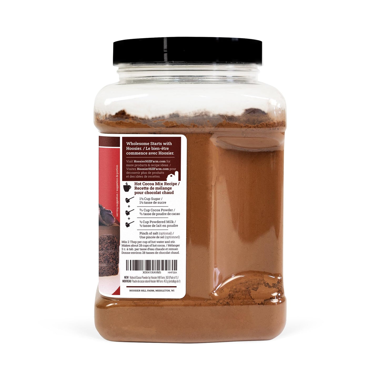 Hoosier Hill Farm Natural Cocoa Powder, 1 lb - Available at All In One Marketplace Canada