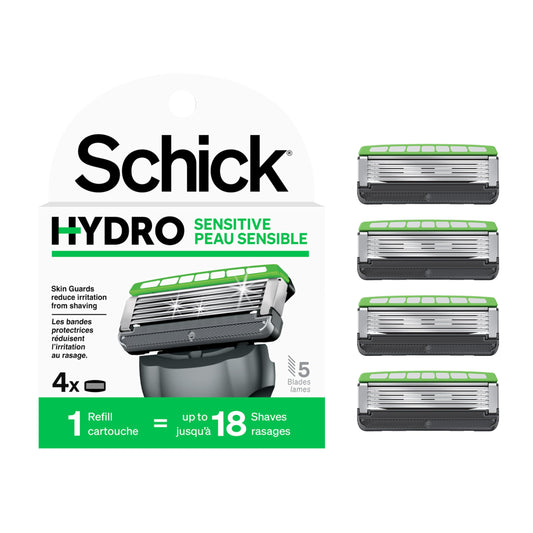 Schick Hydro Sensitive Skin Men’s Razor Blade Refills , 4 Razor Refills