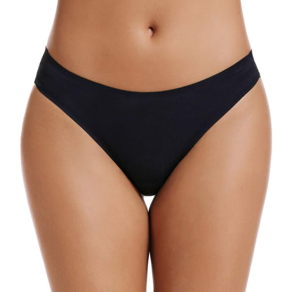 VOENXE Seamless Women Underwear Thongs,No Show Ladies Panties,Breathable Active Sports Thong,Invisible Workout Undies 5 Pack