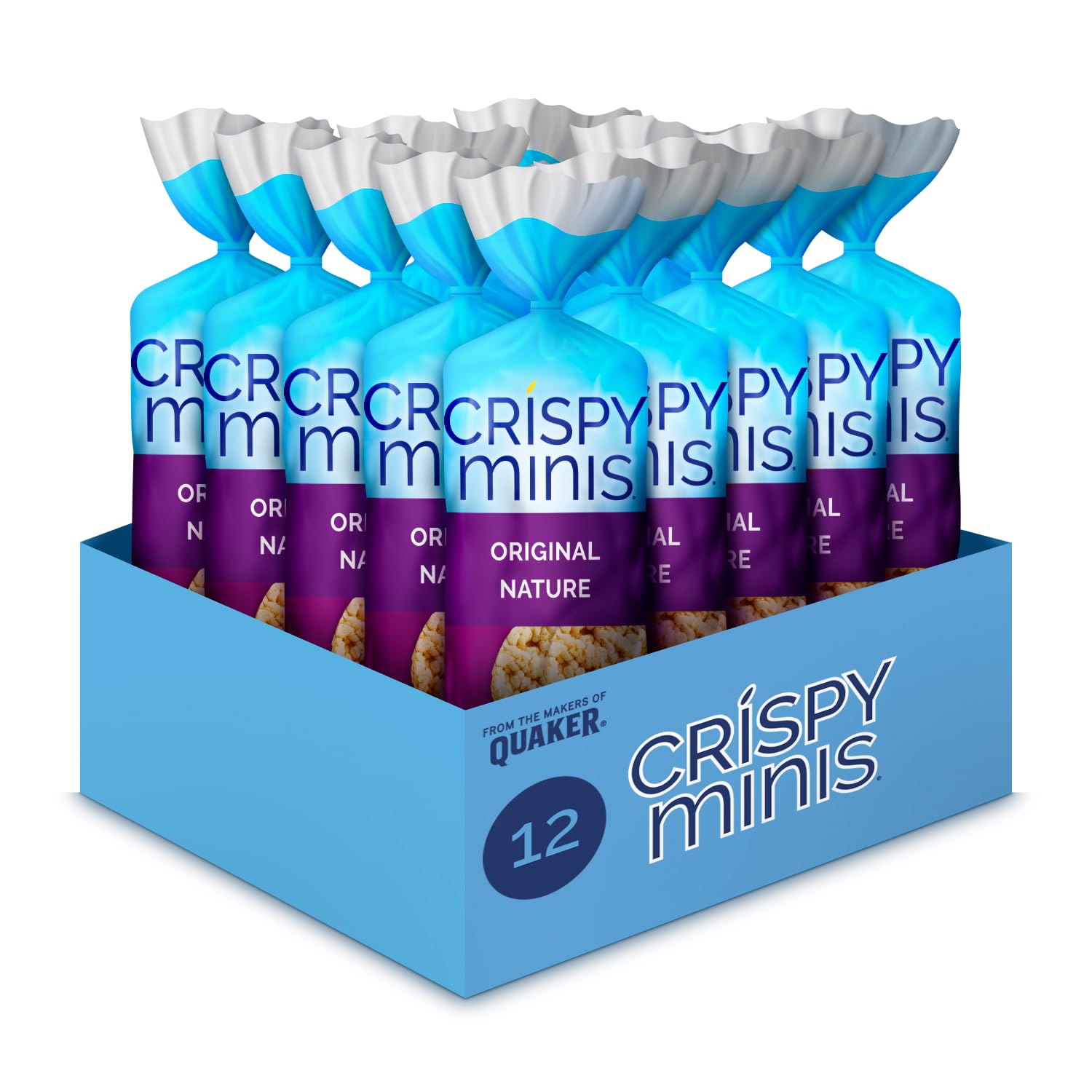 Crispy Minis Gluten-Free Original Large Rice Cakes, 127 g (Pack of 12)