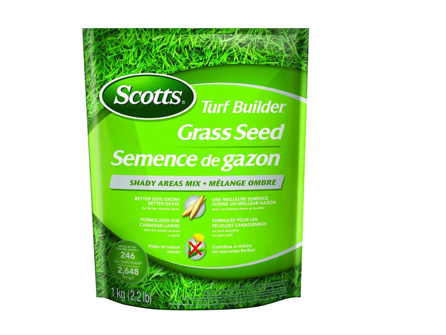 Scotts 20240 Turf Builder Grass Seed Shady Areas Mix Scotts