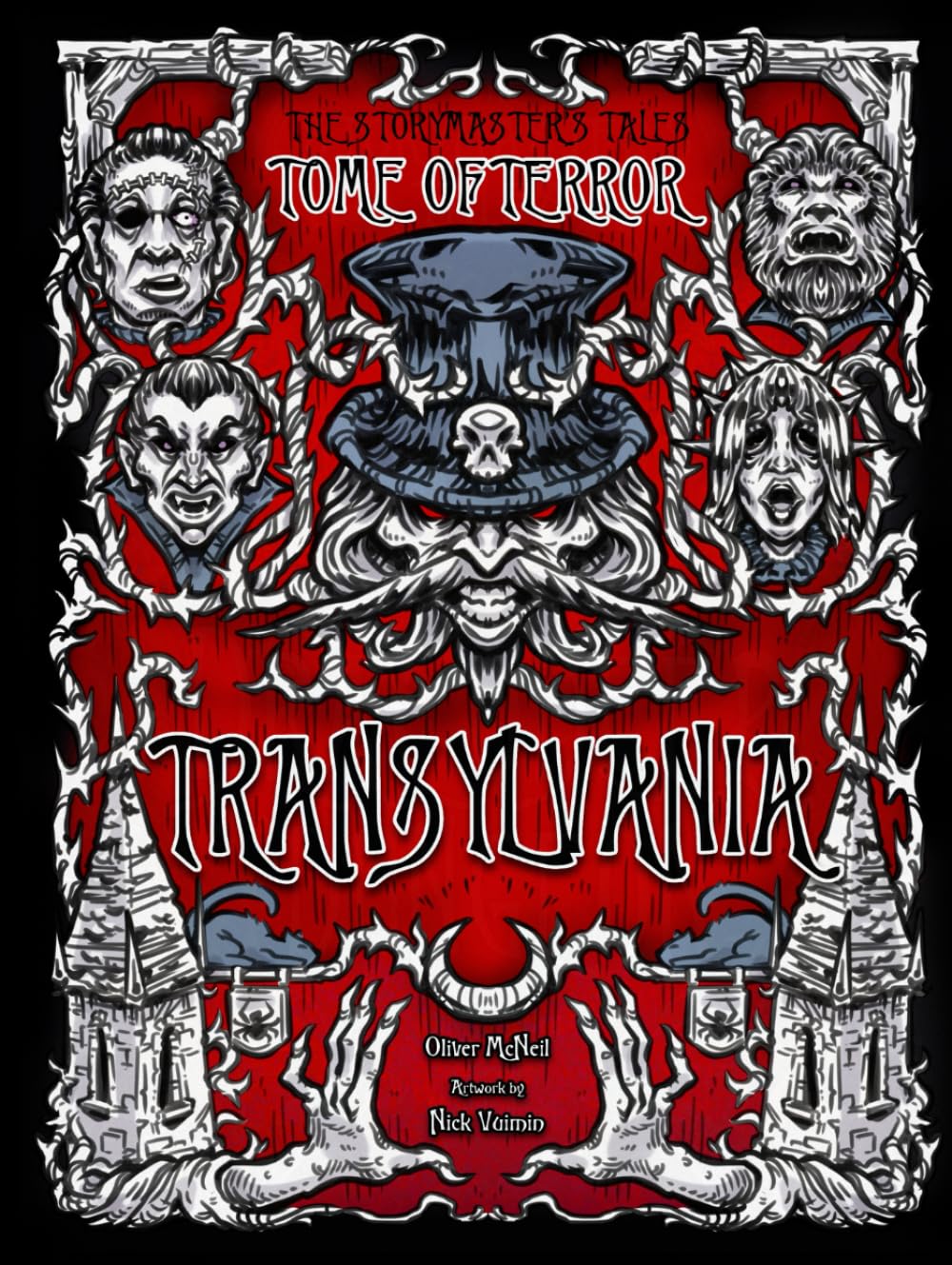 The Storymaster's Tales "Tome of Terror" Transylvania.: Vampire, Werewolf and Frankenstein Horror Family tabletop Role-playing Board game Book. Kids and Adults Solo-5 Players. Not just for Halloween