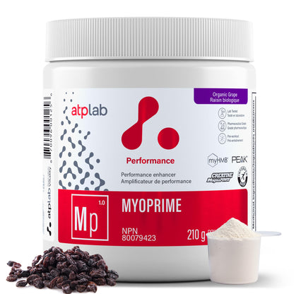 atplab Myoprime Creatine Monohydrate Powder, Creatine, Organic Grape, 210 g ATP LAB
