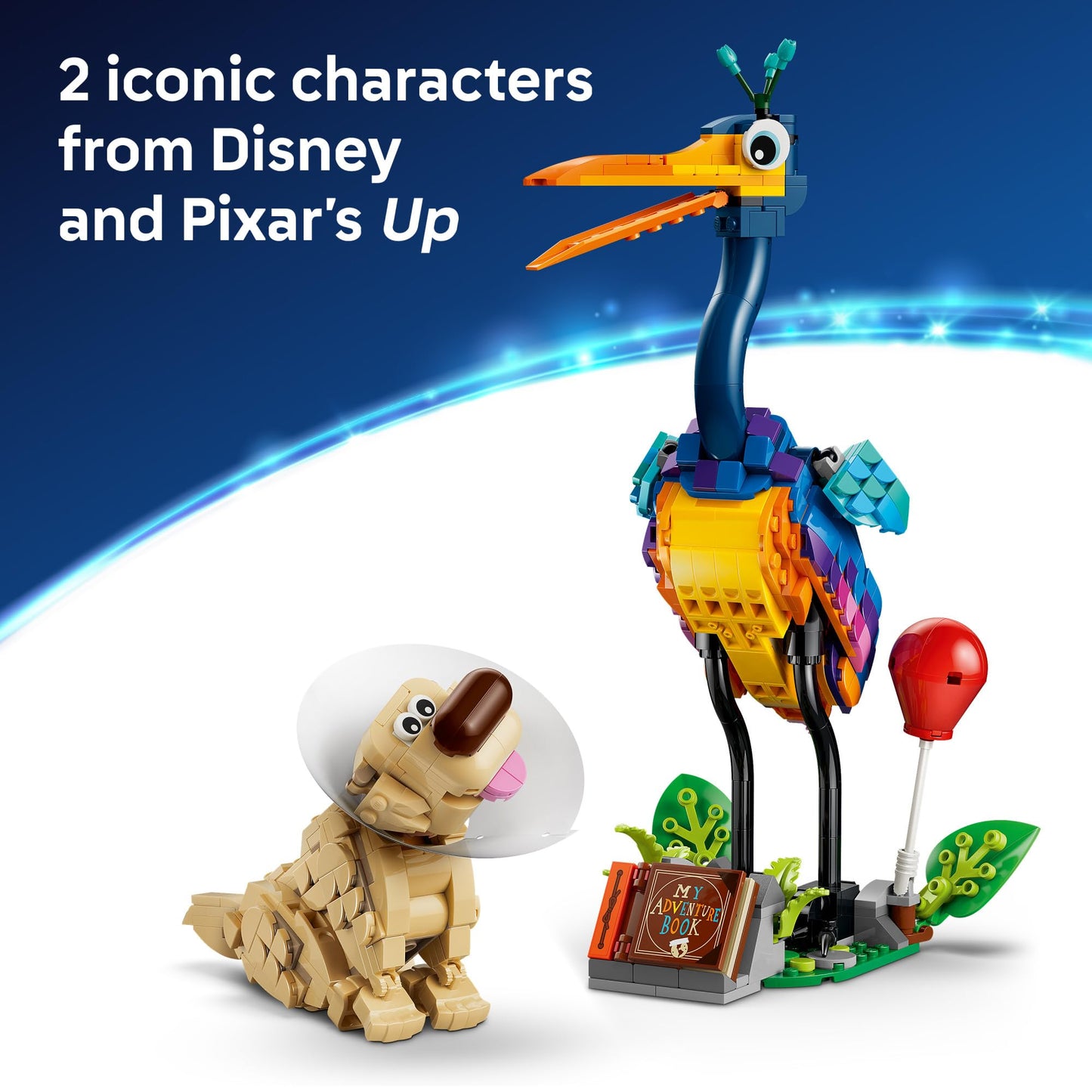 LEGO Disney and Pixar Kevin & Dug Building Toy - 'Up' Movie Set for Girls & Boys, Ages 9+ - Disney Gift for Kids & Fans - Kids Bedroom or Desk Decor - 43290 LEGO