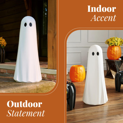 Step2 Boo Buddy Halloween Ghost Statue, White, 40 in, 2 Pack