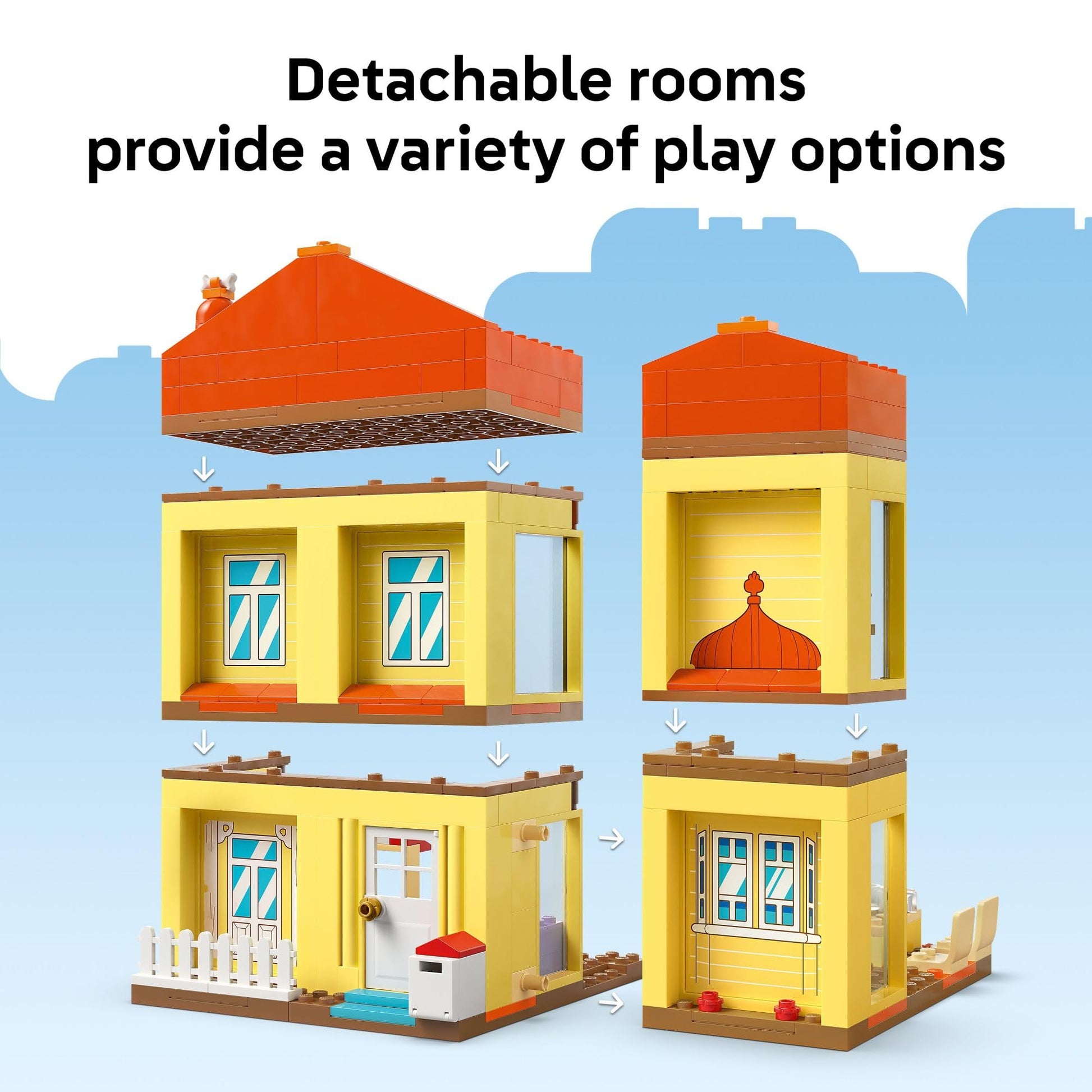 LEGO Bluey: Bluey’s Family House - Toddler Toy for 4 Year Old Boys and Girls - House Playset Includes Bluey and 5 Popular Characters - Great Birthday Gift Idea for Preschoolers - 11203 LEGO
