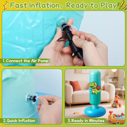 Qoosea Punching Bag for Kids 48in Dinosaur Toys Boxing Bag Set with Gloves 🍁 All In One Marketplace Canada