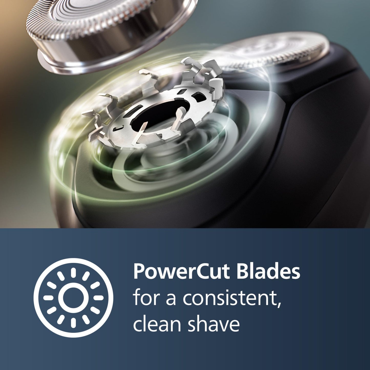Philips Shaver 3000X Series, Wet and Dry Electric Shaver, SkinProtect Technology, Pop-up Trimmer, P-cap, Dark Forest Green, Model X3002/00 - Available at All In One Marketplace Canada