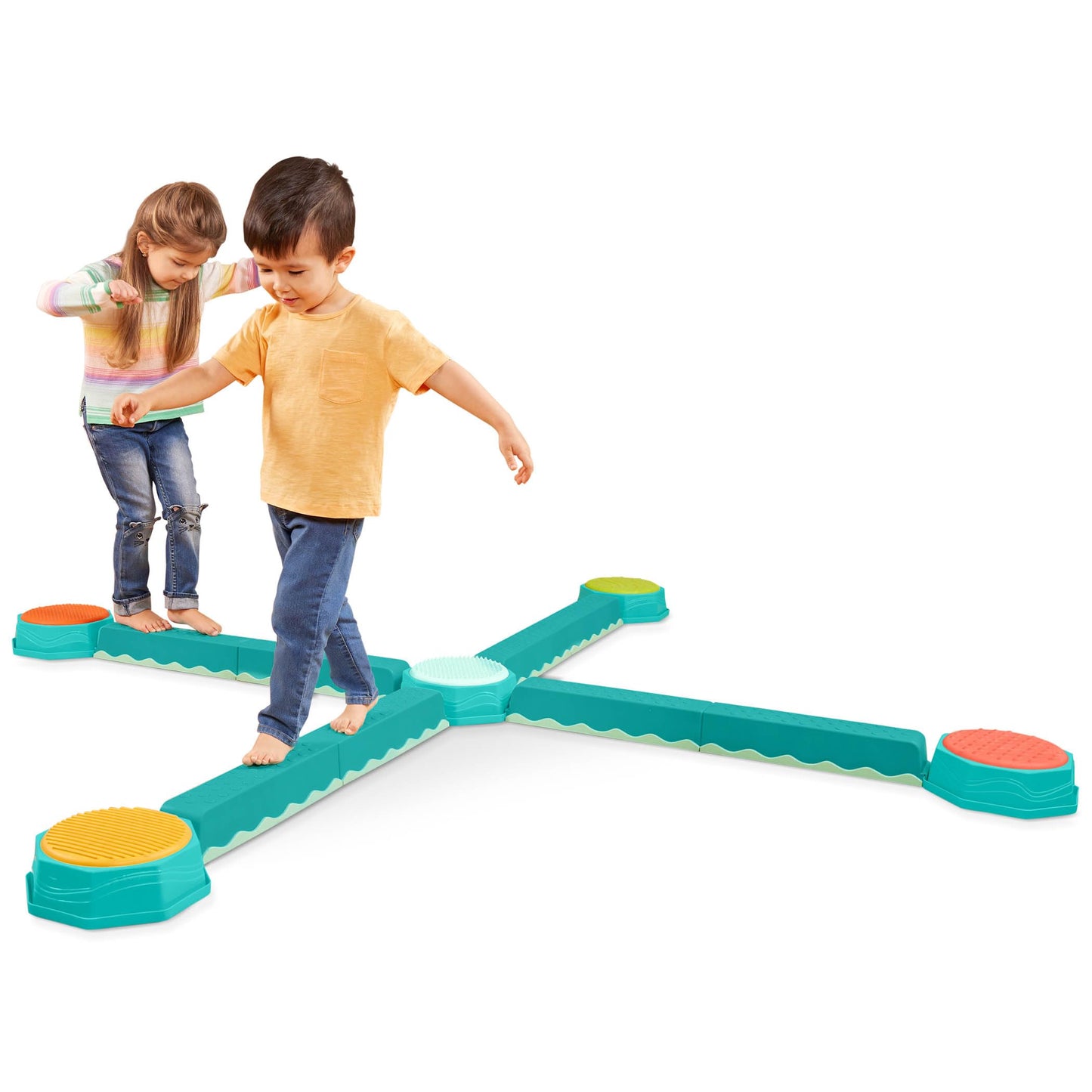 B. toys Balance Beam for Kids, Interlocking Sensory 13-Piece Set, Classic 🍁 All In One Marketplace Canada