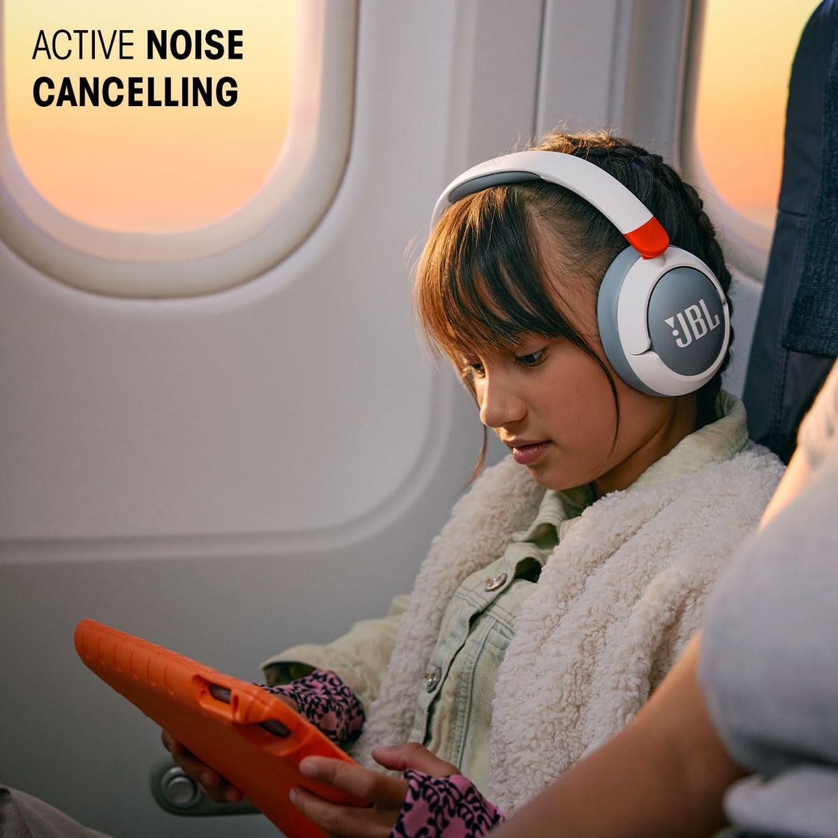 JBL Junior 470NC - Wireless Over-Ear Noise Cancelling Kids Headphones - White