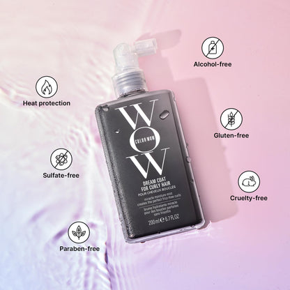 COLOR WOW Dream Coat for Curly Hair - Frizz-Free Curls Made Easy | Moisture-Boosting Spray, Curl-Enhancing Formula, Frizz-Fighting Power, 6.7 fl. oz - Available at All In One Marketplace Canada
