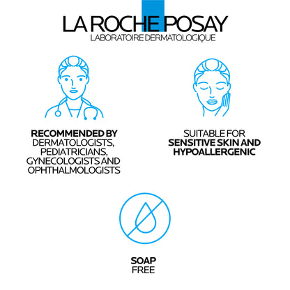 La Roche-Posay Body Wash Refill, Lipikar Surgras Body Soap, Moisturizing Anti-Dryness Shower Cream for Dry Skin with Niacinamide, Paraben-Free, Suitable for Children & Adults, Refillable Format, 400ML