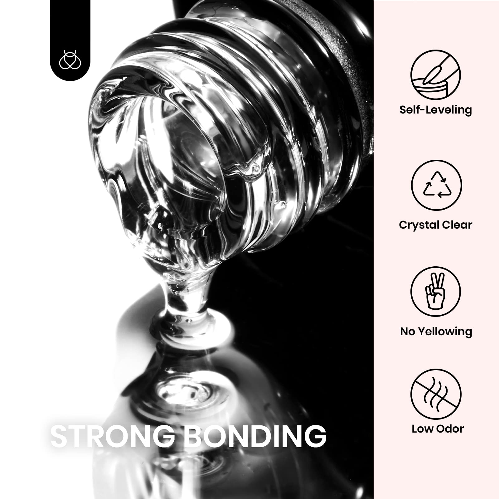 beetles Gel Polish 2Pcs 15ml Nail Glue Kit for Acrylic Nails, 5 in 1 Super Strong Brush in Nail Gel Glue for False Nails Tips and Gel Nail Polish Led Lamp Required - Available at All In One Marketplace Canada