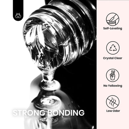 beetles Gel Polish 2Pcs 15ml Nail Glue Kit for Acrylic Nails, 5 in 1 Super Strong Brush in Nail Gel Glue for False Nails Tips and Gel Nail Polish Led Lamp Required - Available at All In One Marketplace Canada