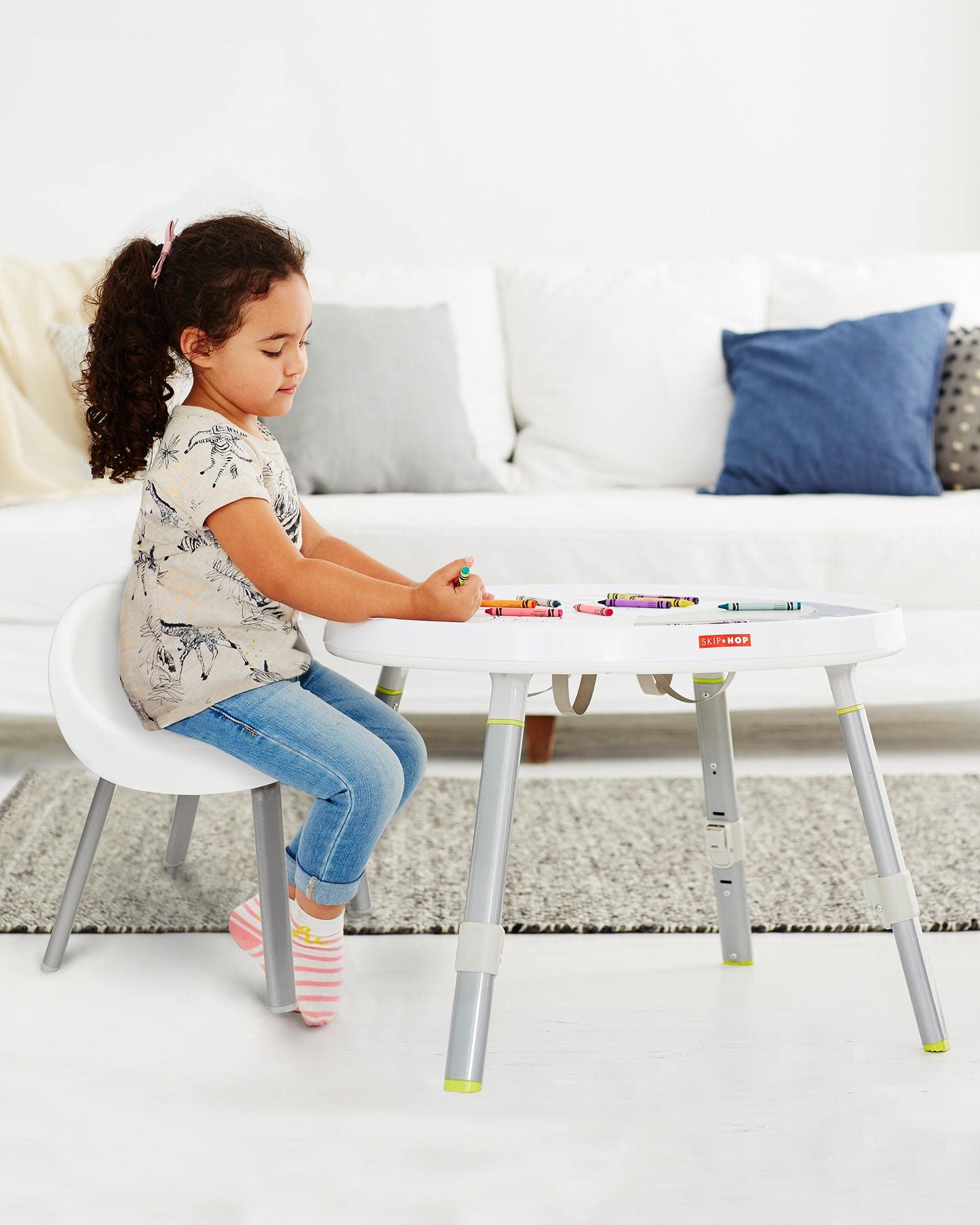 Skip Hop Toddler's Activity Chairs, Set of 2, Metal, White Skip Hop