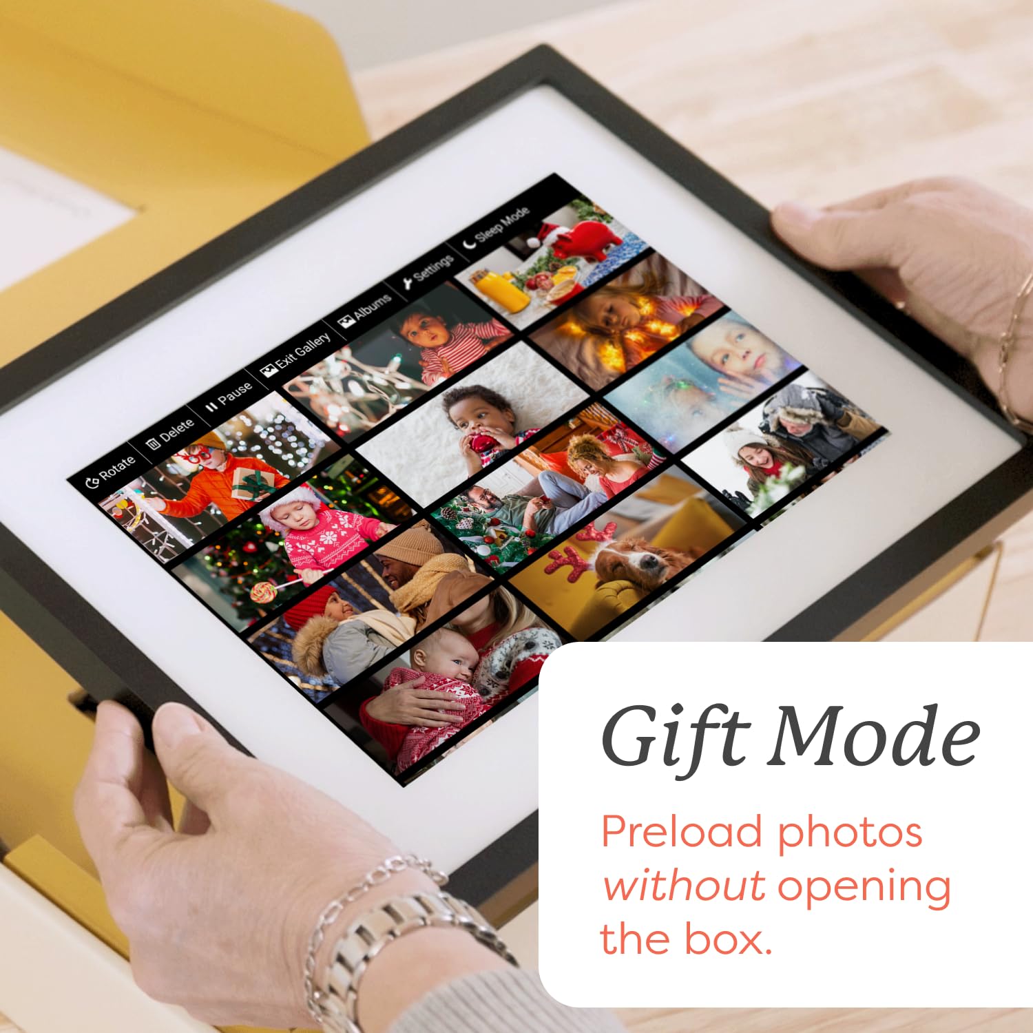 Skylight Frame – WiFi Digital Picture Frame Customer Support, Touch Screen Digital Photo Frame with Easy Setup, Photo Gifts for Parents and Grandparents - 10 Inch Black