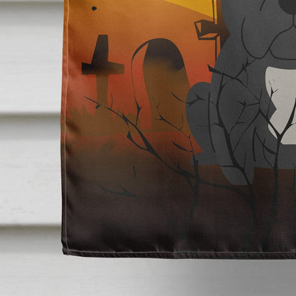 Caroline's Treasures BB4280CHF Halloween French Bulldog Black Canvas House Size Flag, Large, Multicolor