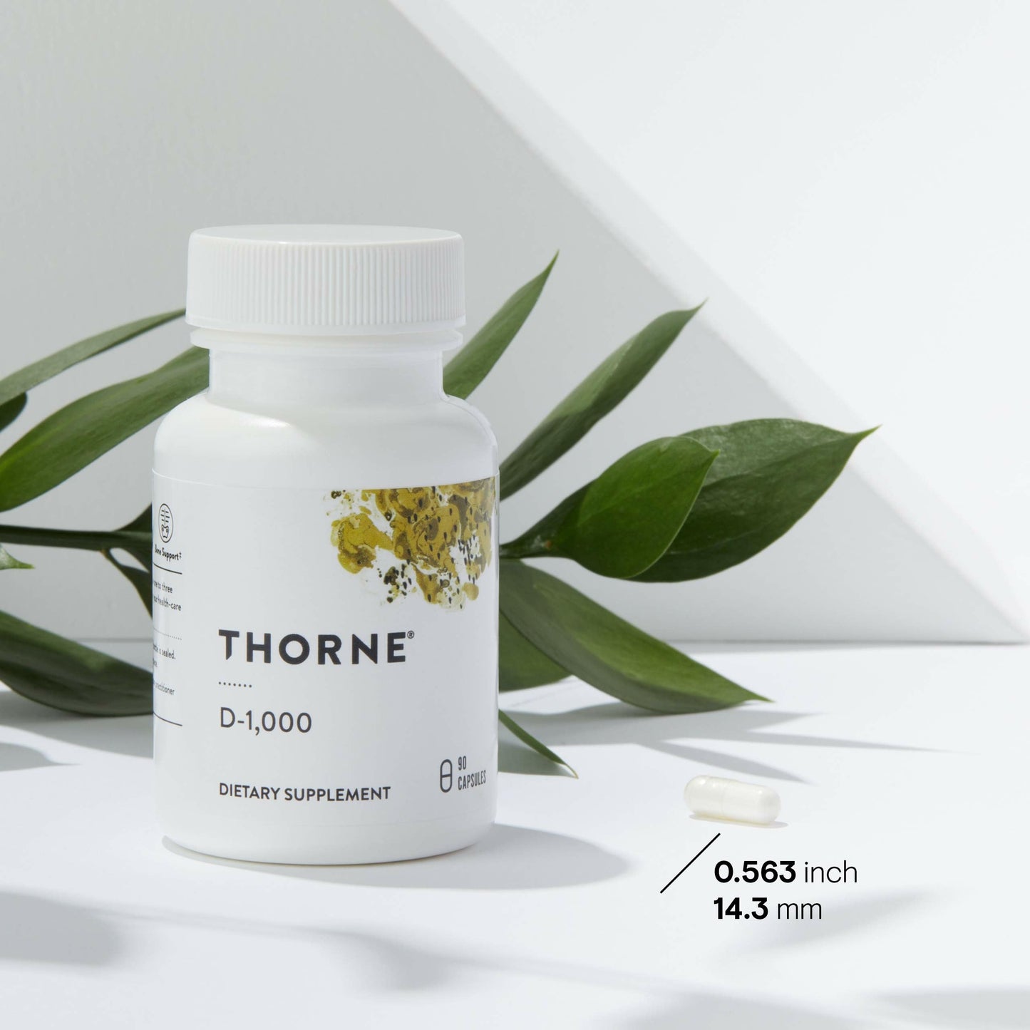Thorne Vitamin D-1000 - Vitamin D3 Supplement (1,000 IU) for Healthy Bones and Muscles - 90 Capsules - Available at All In One Marketplace Canada