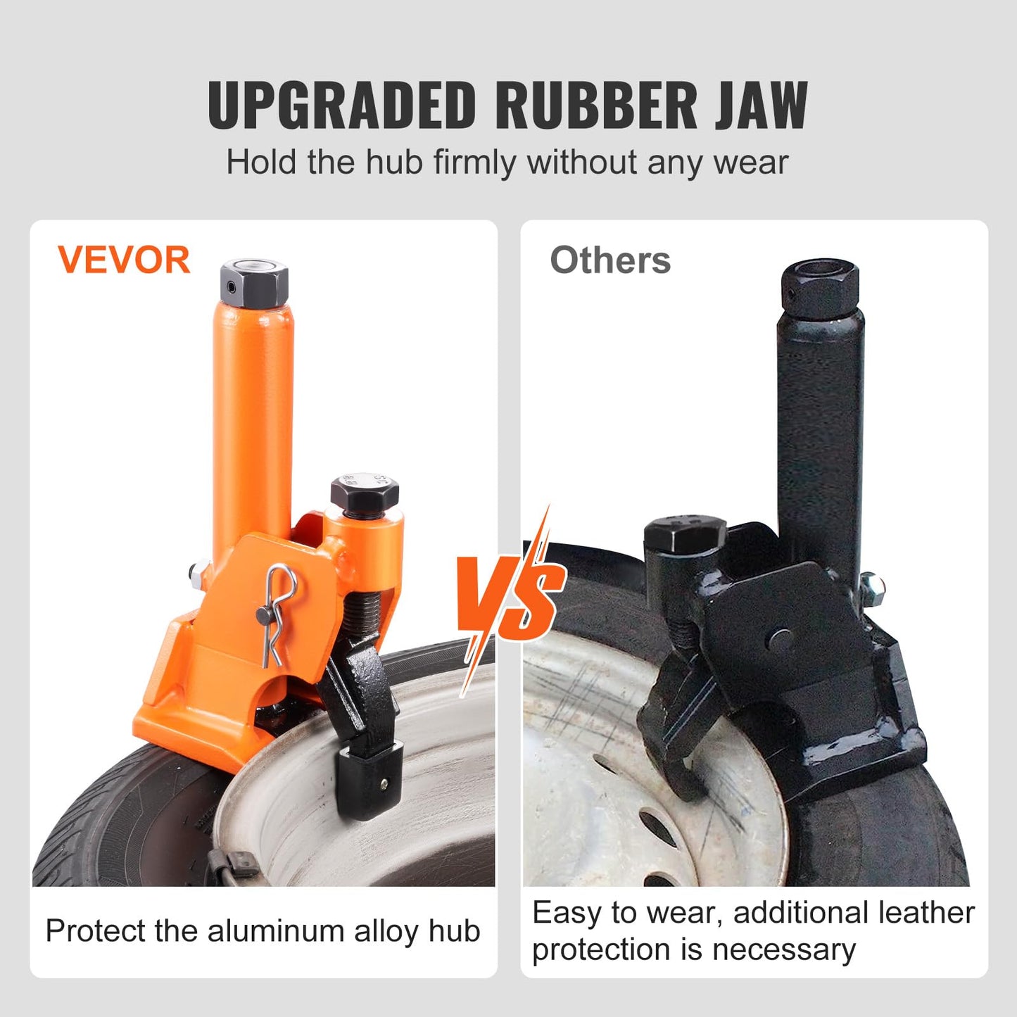VEVOR Manual Tire Bead Breaker, 38"-42" Tires Changer Tool with Rubber Pad, Protect Aluminum Alloy Hubs, Easy-Operated Tire Repair Tool for ATVs/UTVs, Tractors, Trucks, Cars, Heavy Duty Tires VEVOR