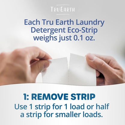 Tru Earth Platinum - Heavy Duty Laundry Detergent Sheets - Up to 128 Loads (64 Sheets), Fragrance Free - Ultra-Concentrated - Eco-Friendly Laundry Sheets